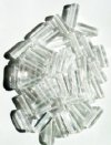 50 5x15mm Transparent Crystal Glass Rectangle Beads